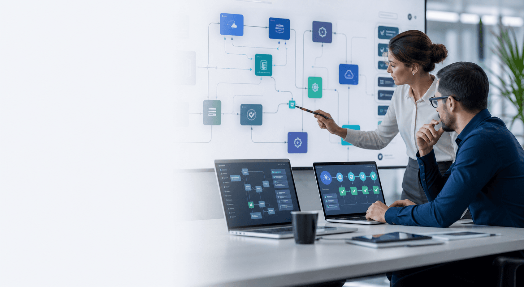 Consultants planning integrations and automated business workflows